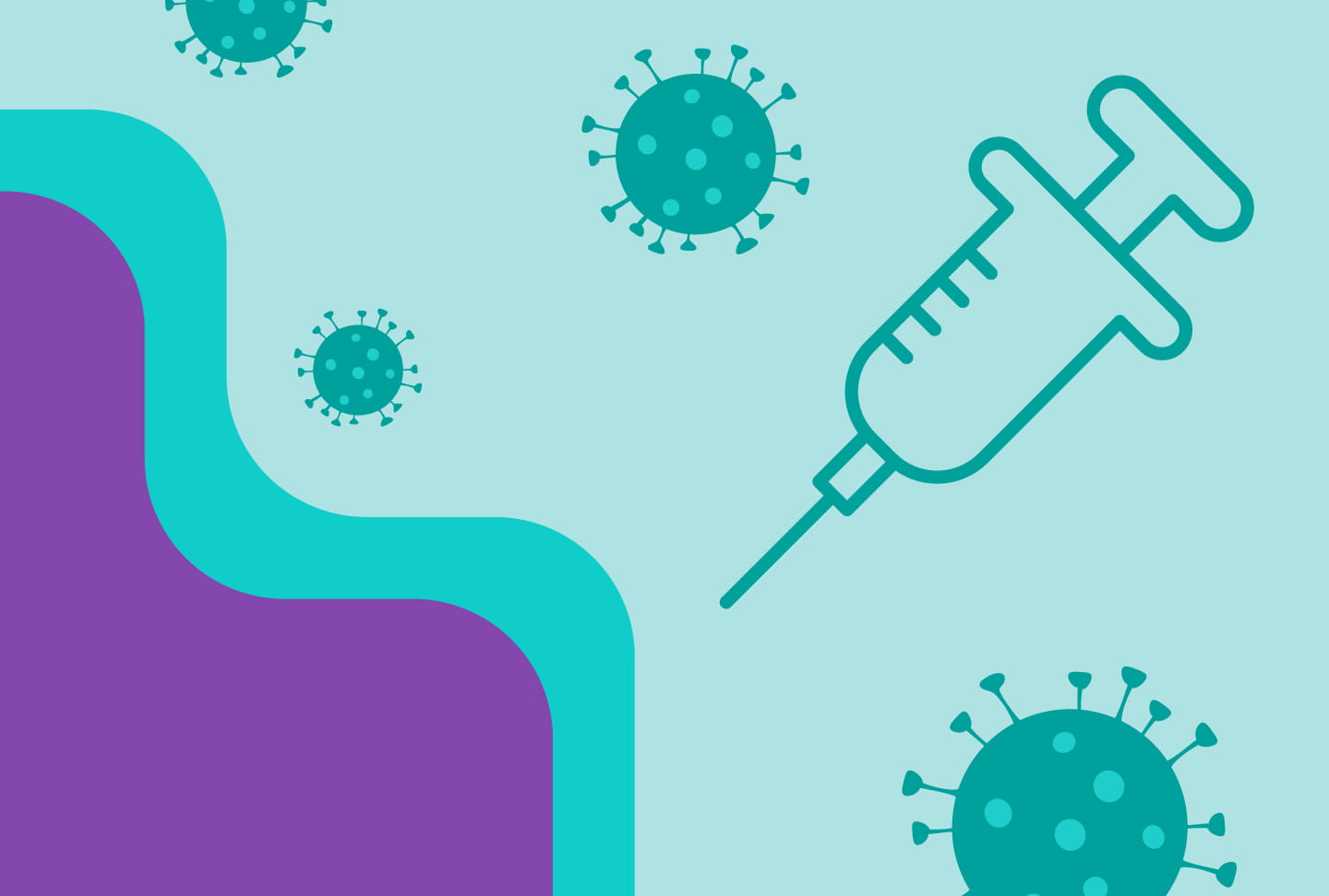 Illustration of a COVID-19 vaccine.