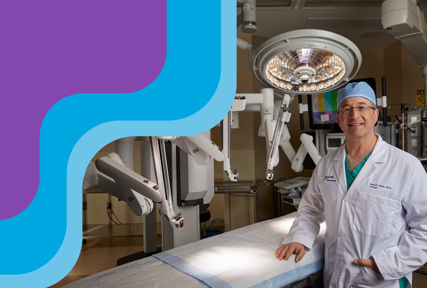 Dr. Scott Miller standing in a surgery room.