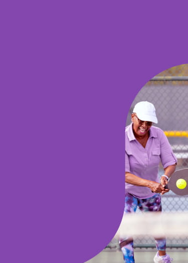 Image of woman playing tennis